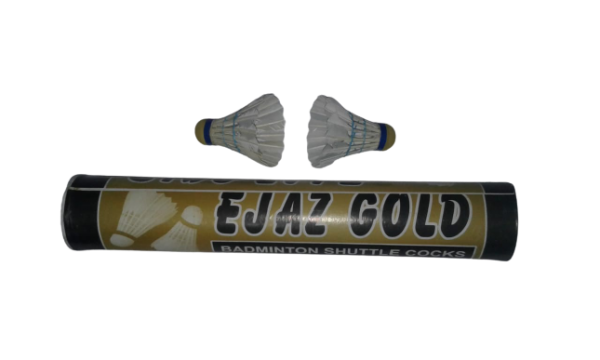 Pack of 12 Ejaz Gold Badminton Shuttle Cocks