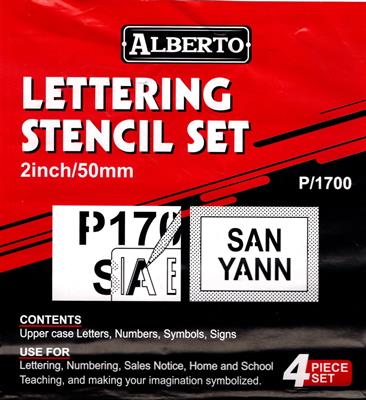 Alberto Lettering Stencils P/1700