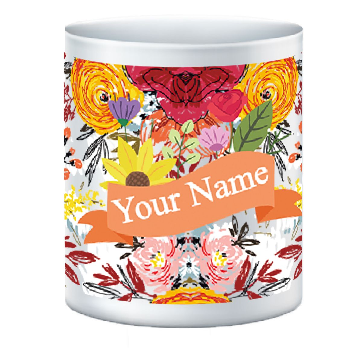 Floral-I Customized Mug