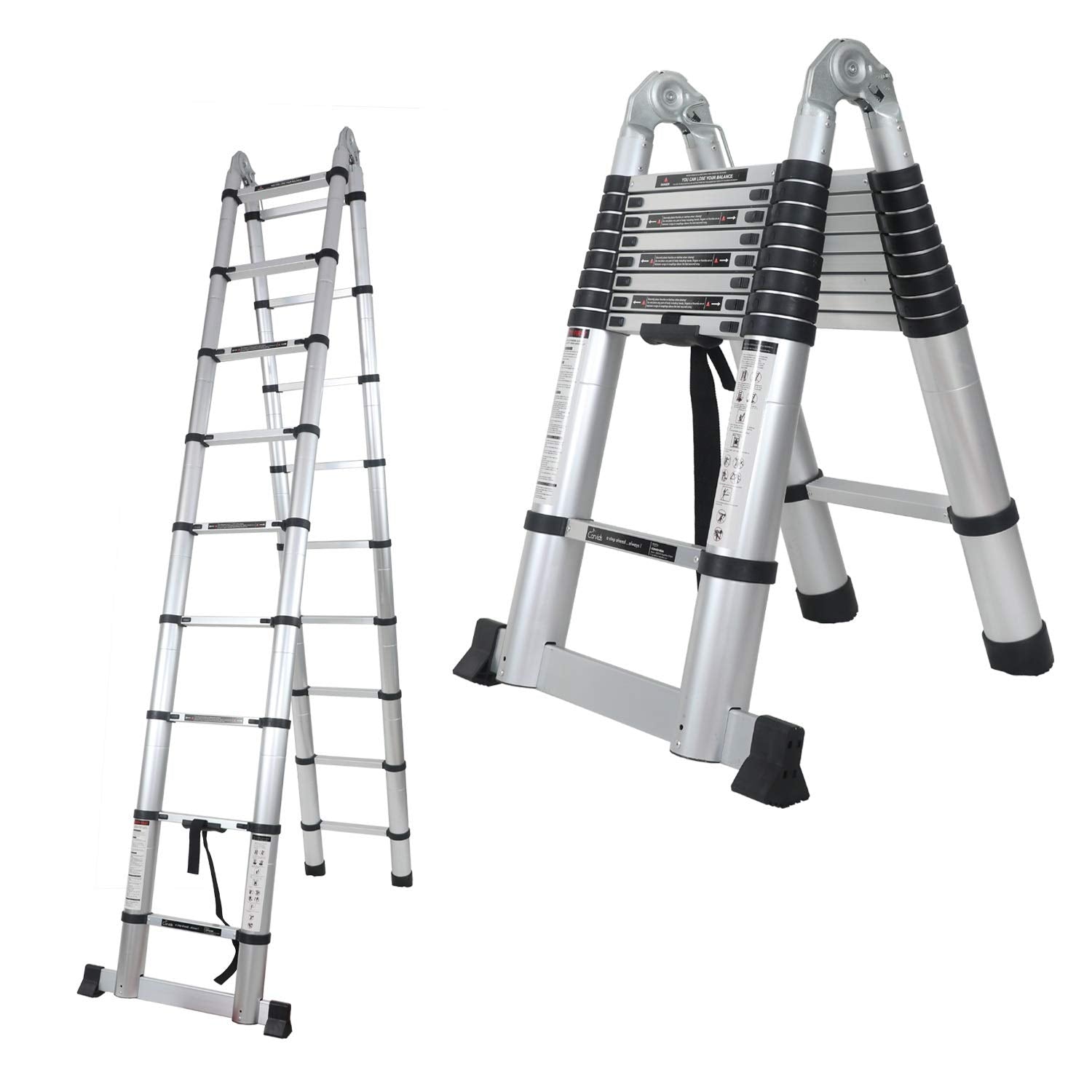 18 ft 2.8 m Multi-Purpose Aluminium Telescopic Ladder