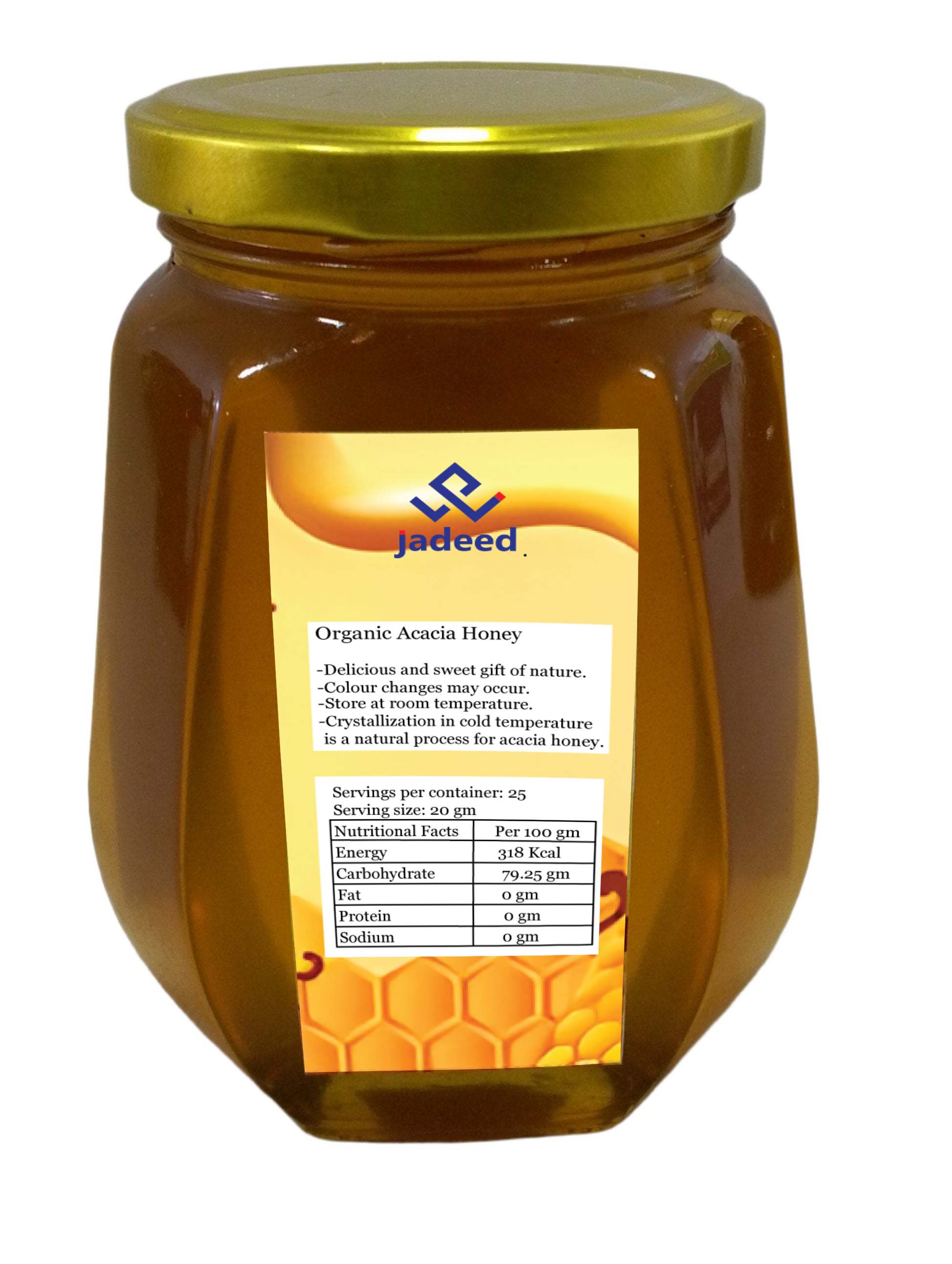 Pure Acacia Honey Best Quality, Largest Selling, in Glass Jar 500gm