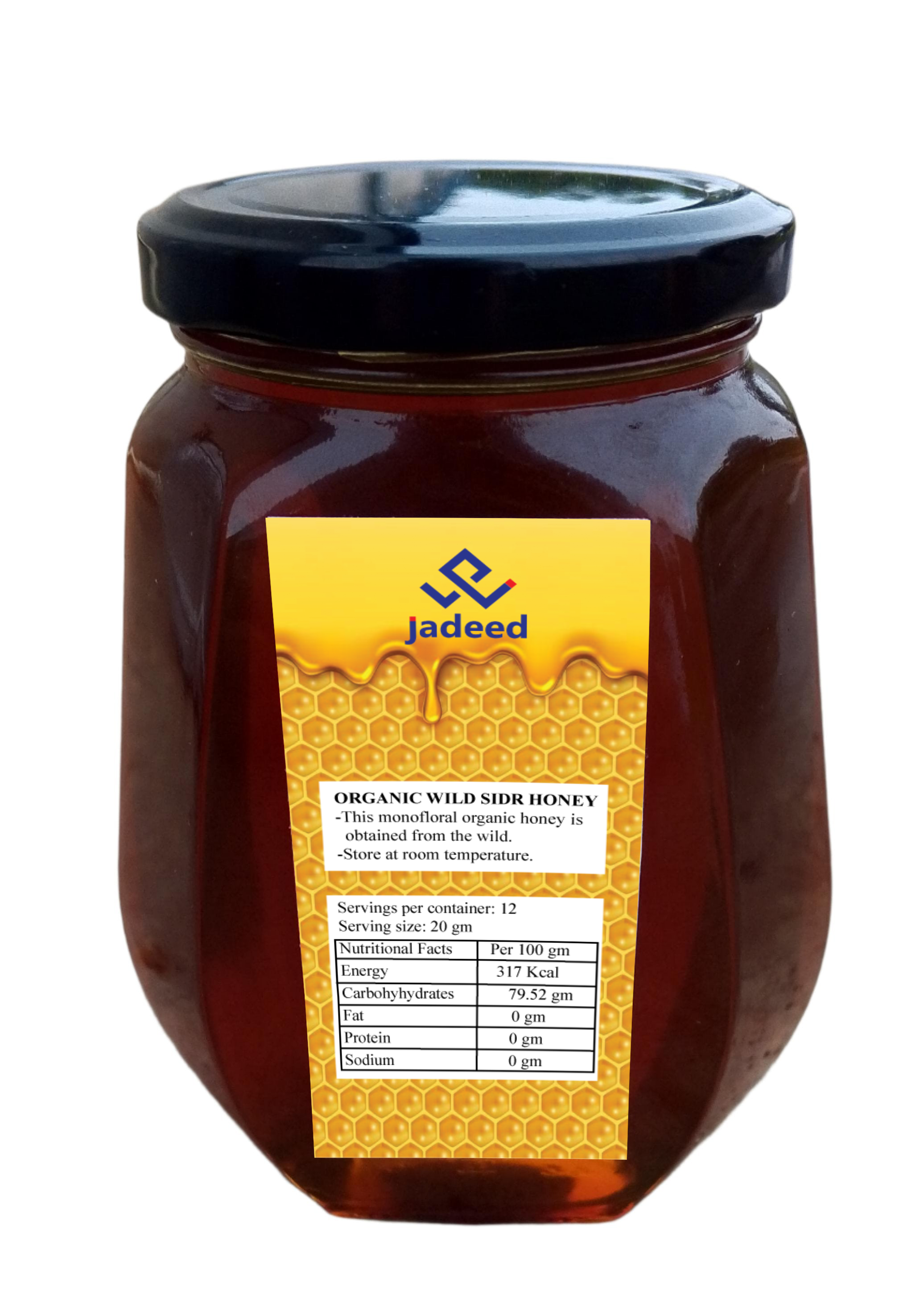 Sidr (Beri) Honey  Organic, Mono Floral, Premium Quality, in Glass Jar 250gm