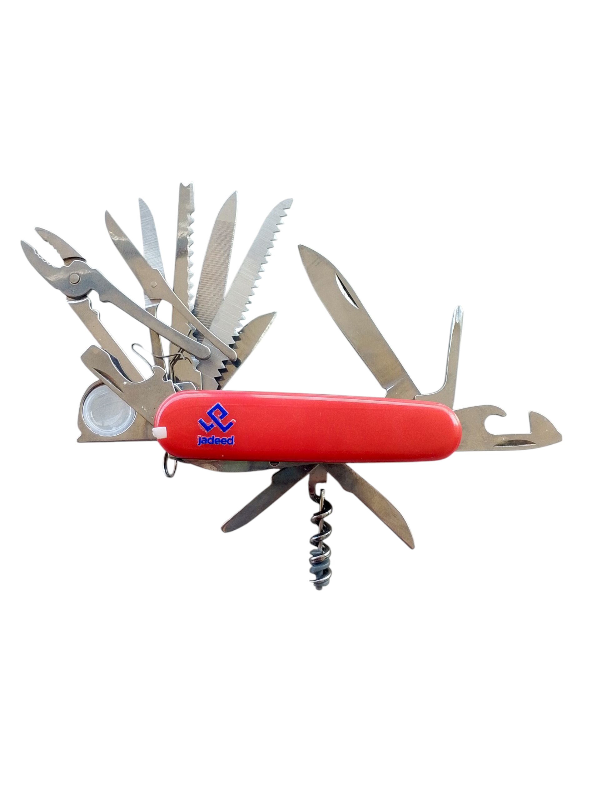 16 in 1 Red Multipurpose Knife