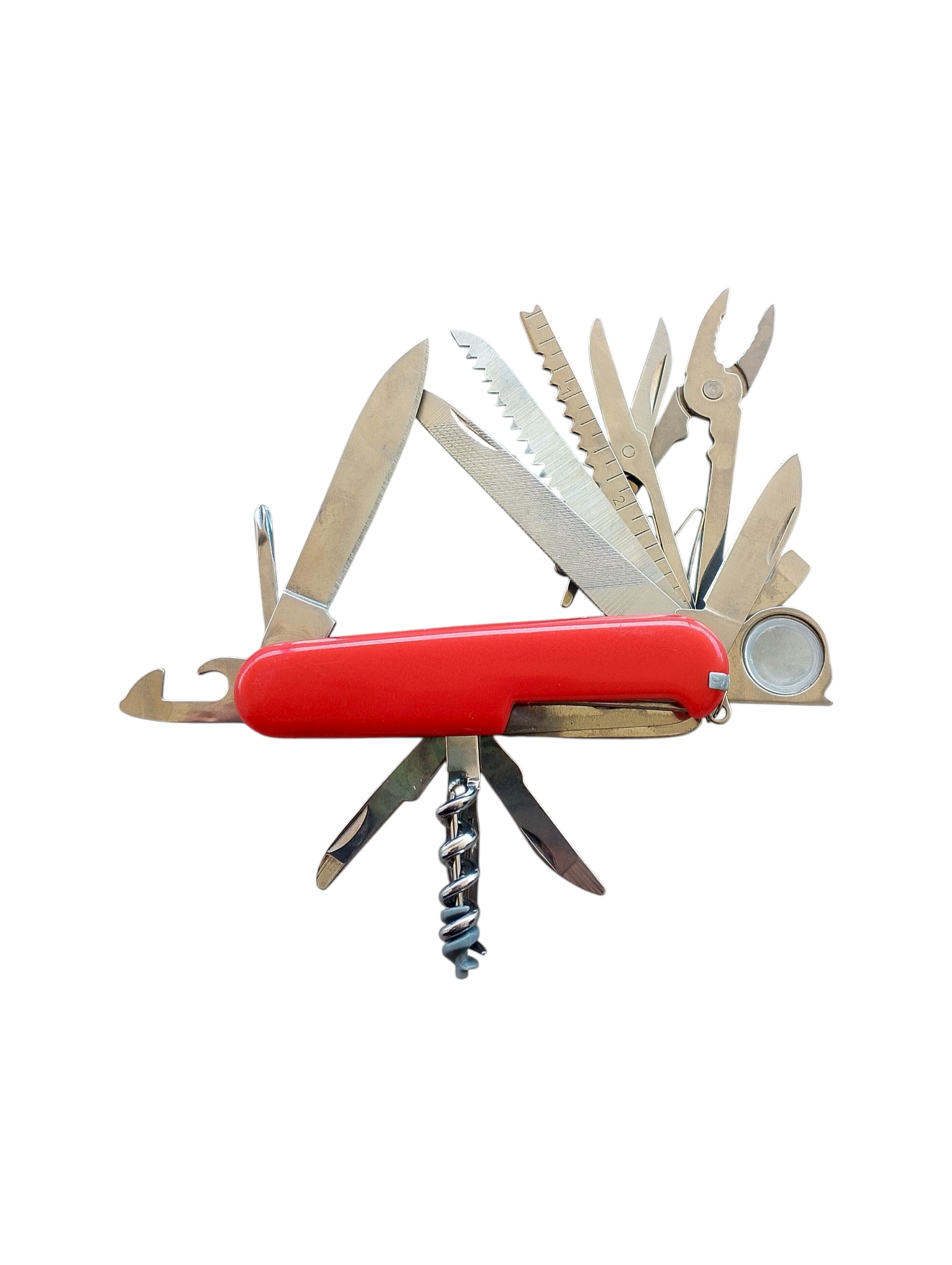16 in 1 Red Multipurpose Knife