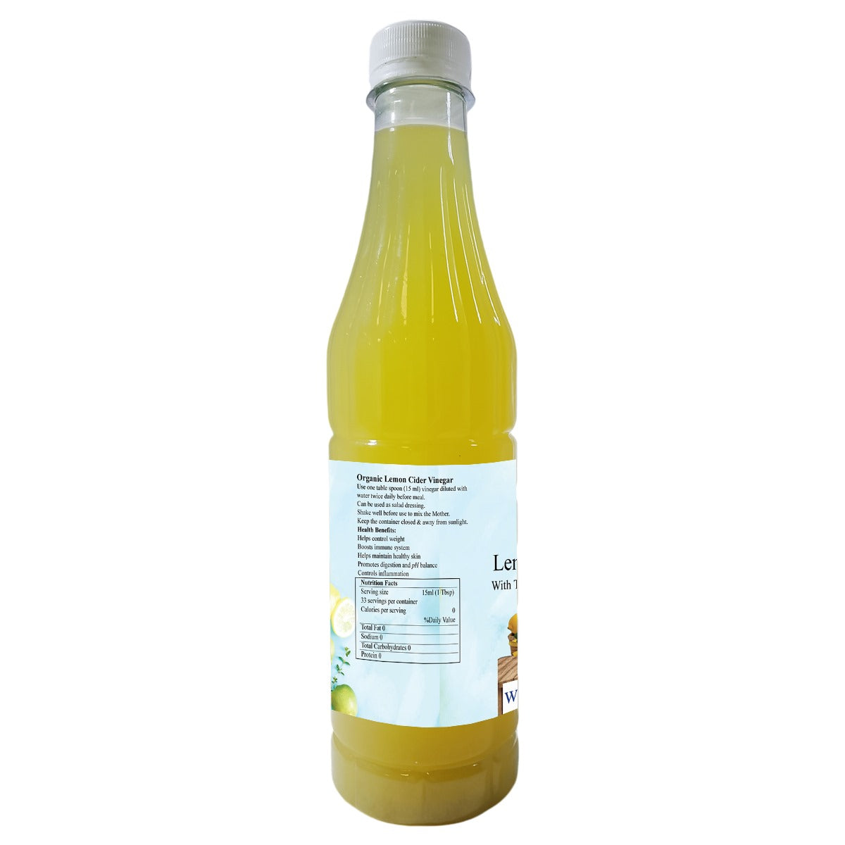 Organic Lemon Cider Vinegar-With The Mother 500mg