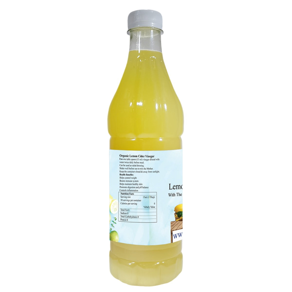 Organic Lemon Cider Vinegar-With The Mother 750mg