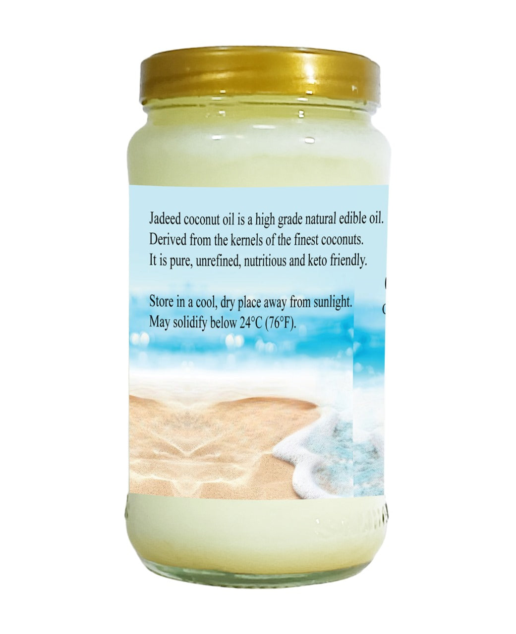 100% Natural Coconut Oil Cold Pressed, Unrefined and Unfiltered 350ml