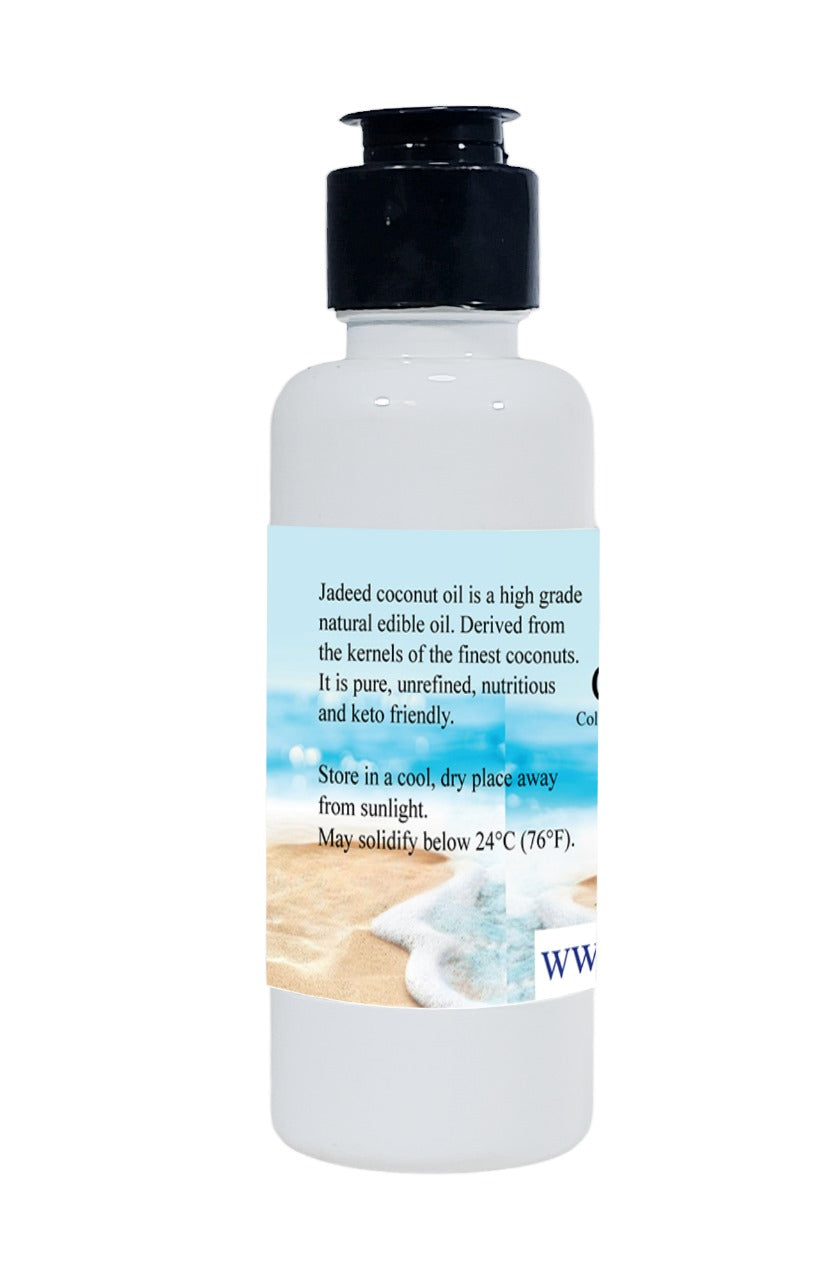 100% Natural Coconut Oil Cold Pressed, Unrefined And Unfiltered 125ml