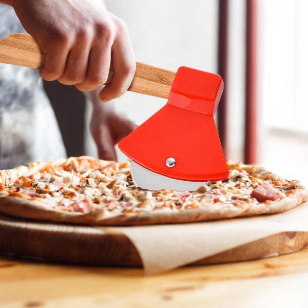 Red Axe Shape Pizza Cutter