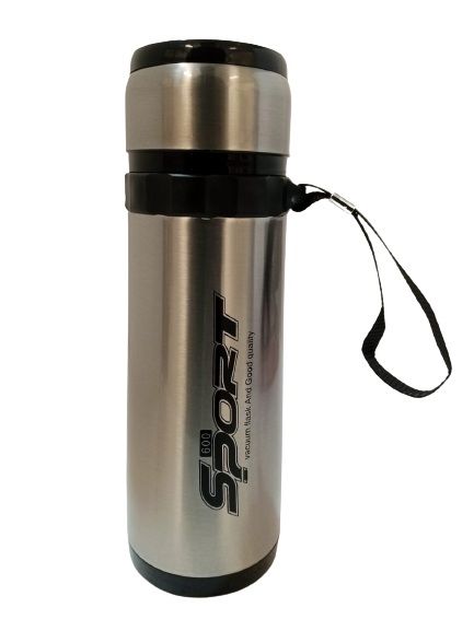 Sport Stainless Vacuum Tumbler Water Bottle 600 ml - Silver