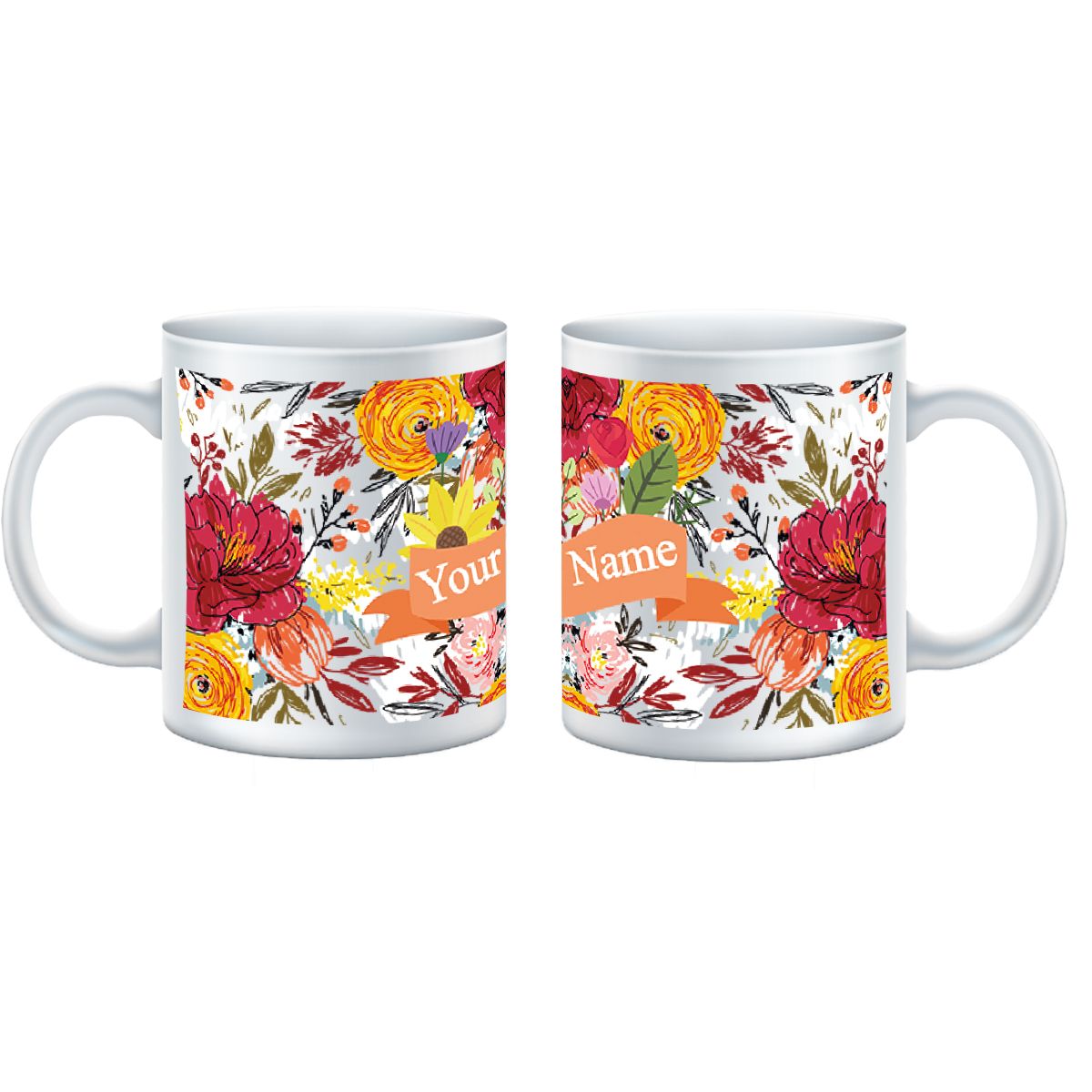 Floral-I Customized Mug