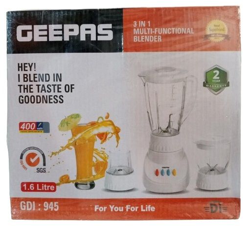 Geepas 3 in 1 Multi-Functional Blender GDI-945