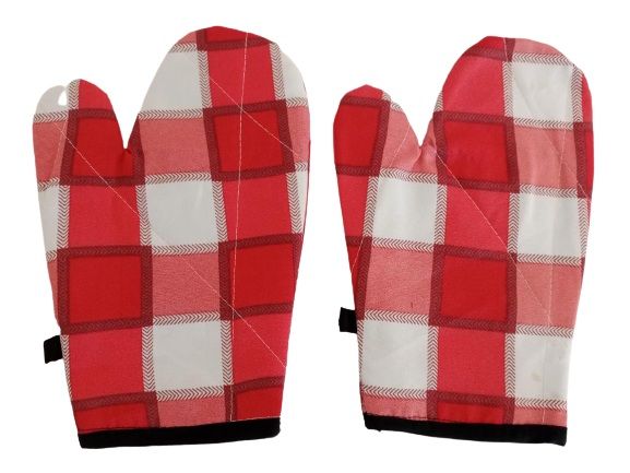 Pair of Multicolor Oven Gloves / Mitts - Premium Quality Cotton Terry