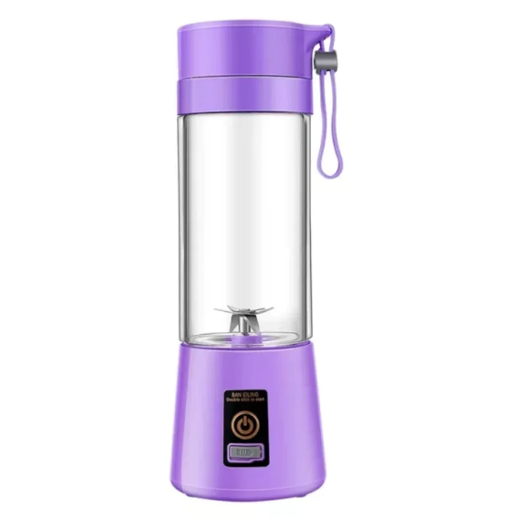 Portable and Rechargeable Battery Juice Blender HM-03 - Purple
