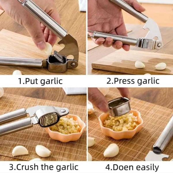 Stainless Steel Garlic Press