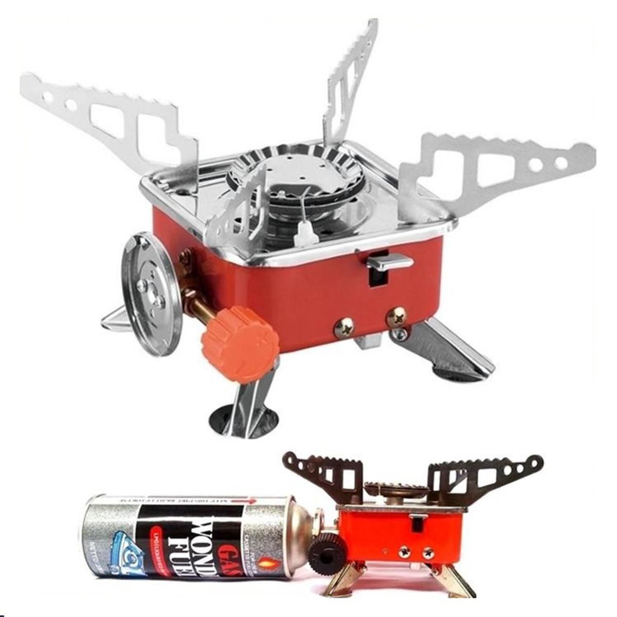 Gas-Powered Portable Card Type Camping Stove K-202