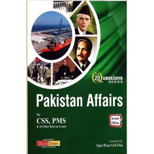 Top 20 Questions Pakistan Affairs by Iqra Riaz u Din