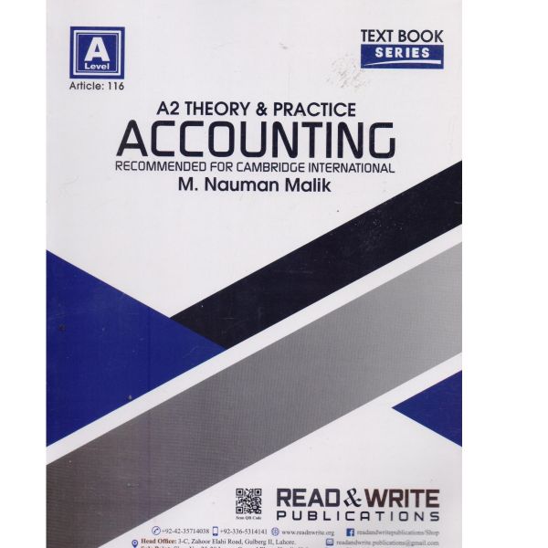 Accounting A2-Level Text Book Series Theory and Practice by M. Nauman Malik